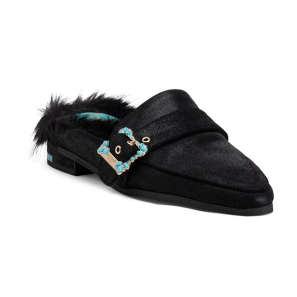 NEW DR. SCHOLL'S Iris Apfel Mr Carl Mules in black for women 825 4m2 - Picture 2 of 10